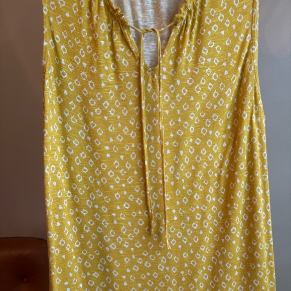 Lila Rose Yellow Tie Front Tank Top - Picture 2 of 6